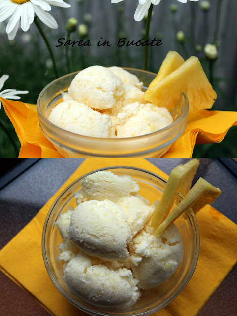 Inghetata de iaurt cu ananas/ Yogurt pineapple ice cream