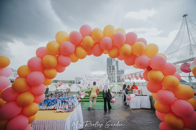 Dekorasi Majlis sambutan Hari Lahir di MZ Rooftop Garden