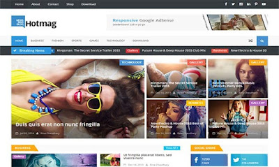 Template Blogger HotMag Responsive