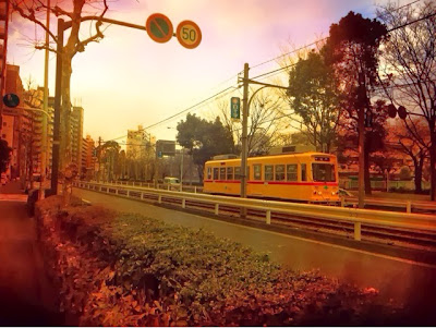remaining streetcar in Japan