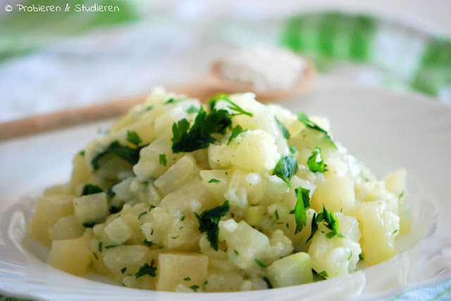 Probieren und Studieren : Kohlrabi-Risotto mit Petersilie
