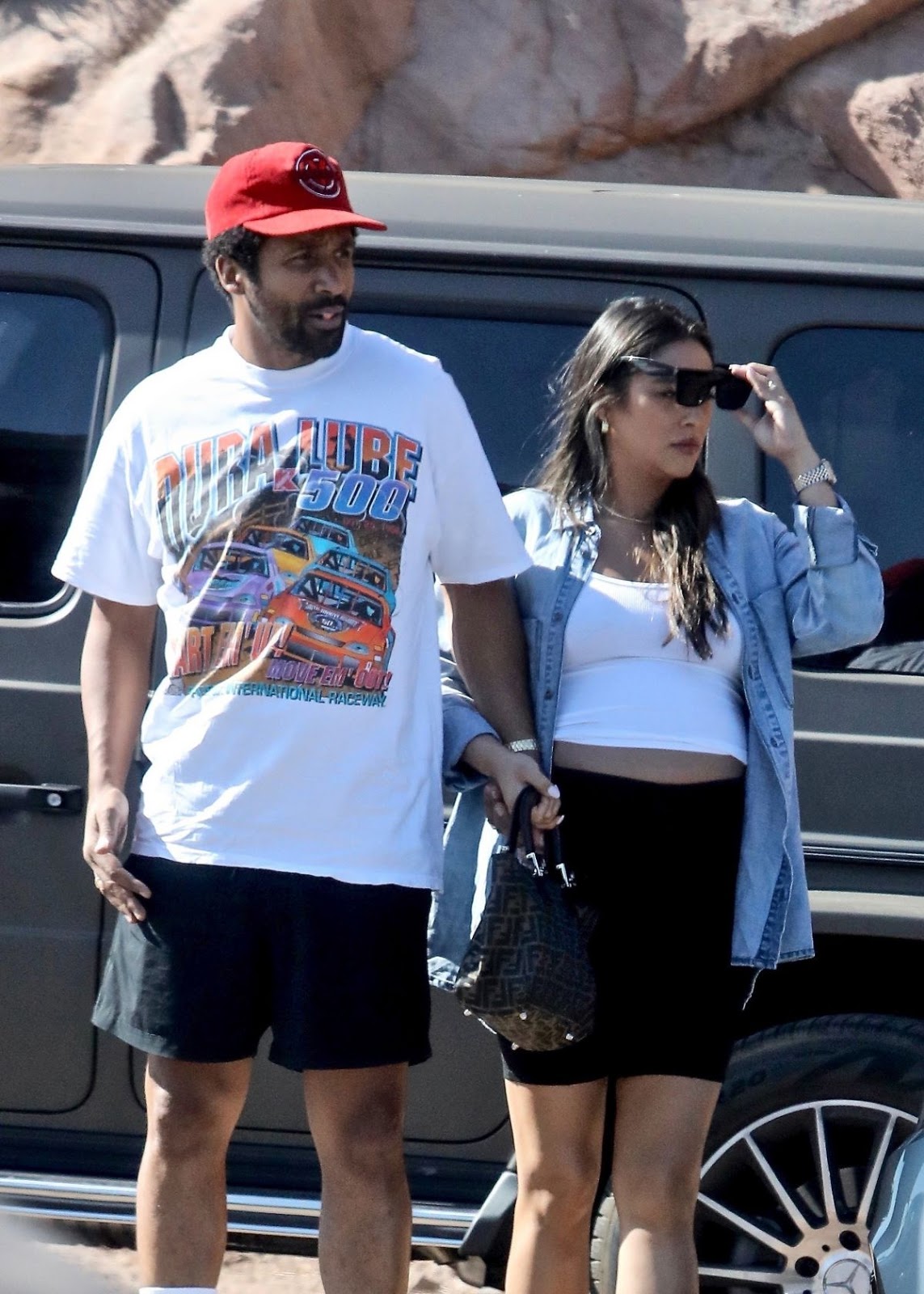 Pregnant Shay Mitchell Arrives at Sunday Afternoon BBQ in Malibu 25 Aug