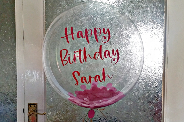 Personalised Confetti Balloon from Bubblegum Balloons