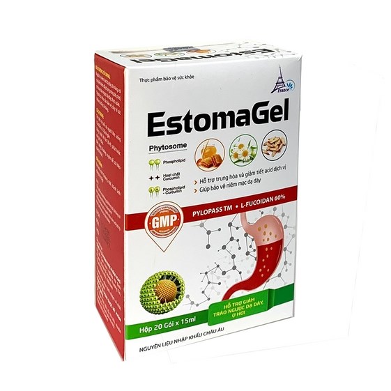 GIẢM NHANH CƠN ĐAU DẠ DÀY ESTOMAGEL – HỘP 20 GÓI DẠNG LỎNG – PHÁP EFFIEL