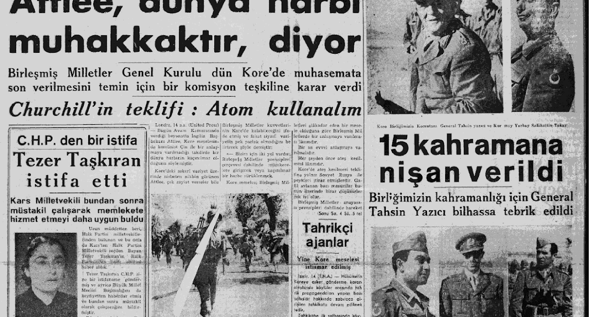 15 Aralık 1950 Zafer Tam Metin