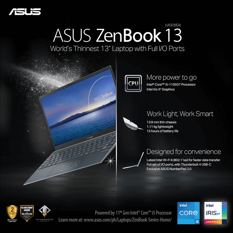 ASUS launches 11th Gen Intel powered ZenBook and VivoBook S laptops in PH