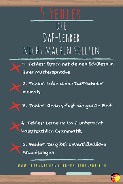 Diese 5 Fehler machen viele DaF-Fehler