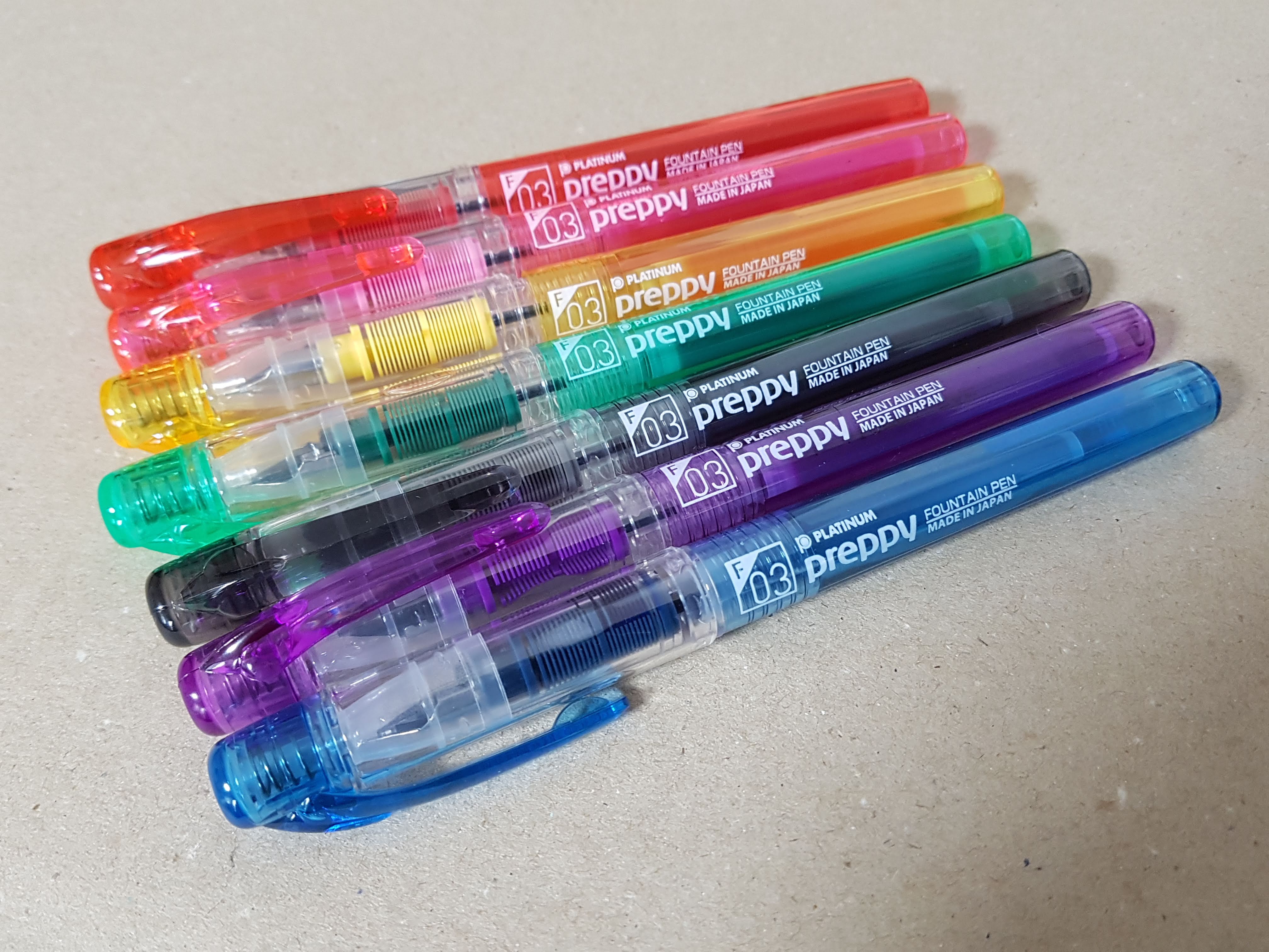 Teck's Treehouse Platinum Preppy fountain pens
