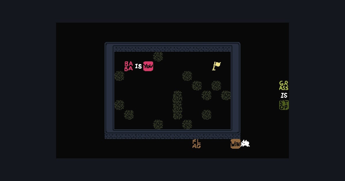 Baba Is You 攻略 GRASS YARD 芝生 0007