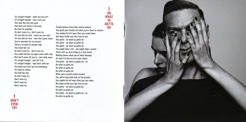 Encarte Bryan Adams Get Up Encartes Pop