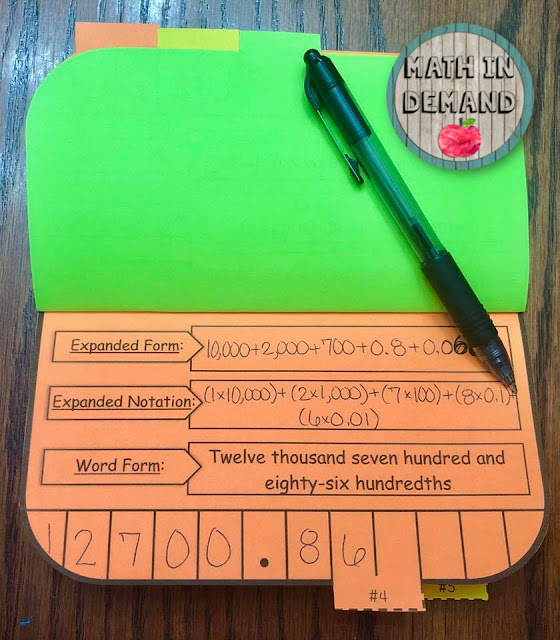 Math in Demand Place Value Chart Flipbook
