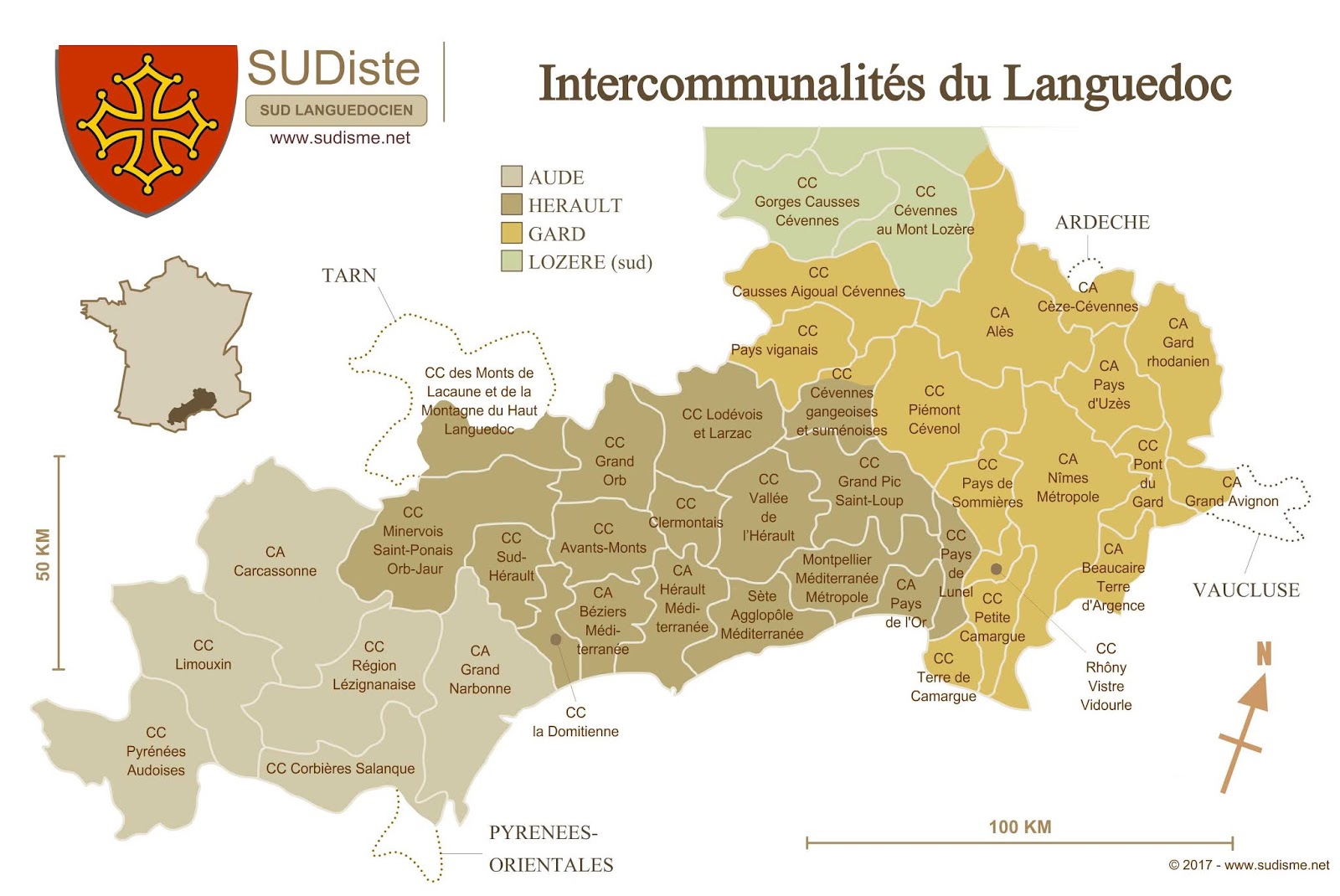Agglomérations du Languedoc