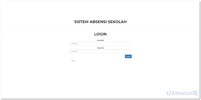 Sistem Absensi Sekolah Berbasis Web (PHP)