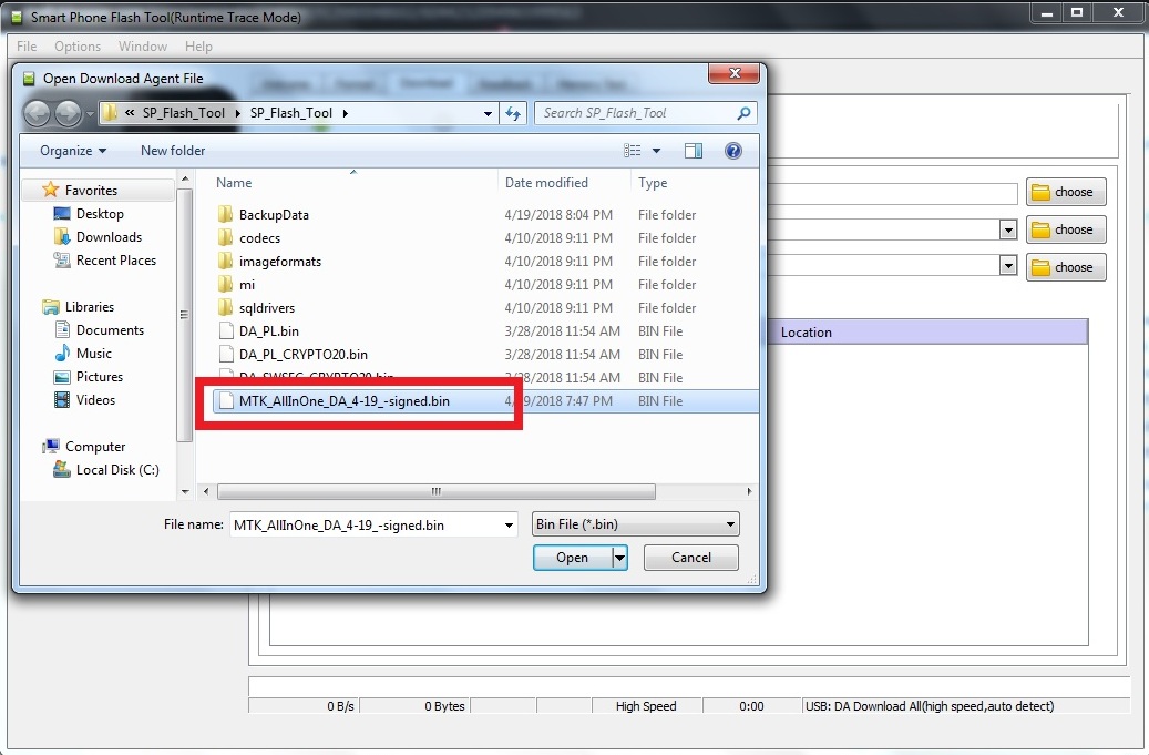 Download SP Flash Tool mtk bypass Auth dan file Pendukung