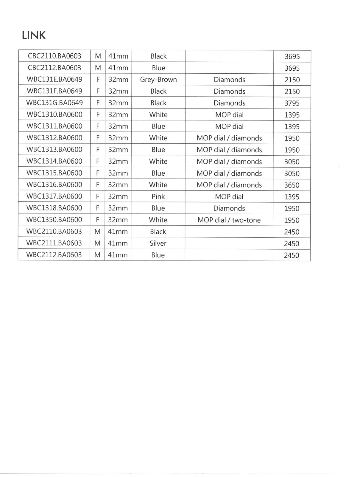 TAG HEUER ENTHUSIAST PRICE LIST TAG Heuer Price List July 2020