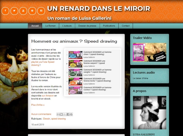 Le blog du roman Un Renard dans le miroir