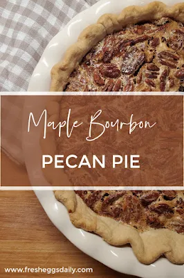 maple bourbon pecan pie