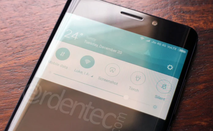 Screen Shot with Notification Panel