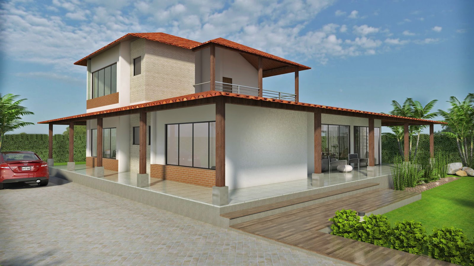 DISEÑO CASA CAMPESTRE “EL ALERO COLONIAL”