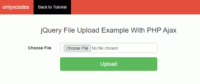 create simple html form - jQuery file upload example - simple jquery file upload