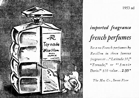 Revillon Perfume Bottles: Tornade by Revillon c1935