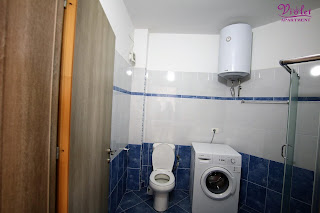 violet apartment, saranda, albania, bathroom, albanian riviera