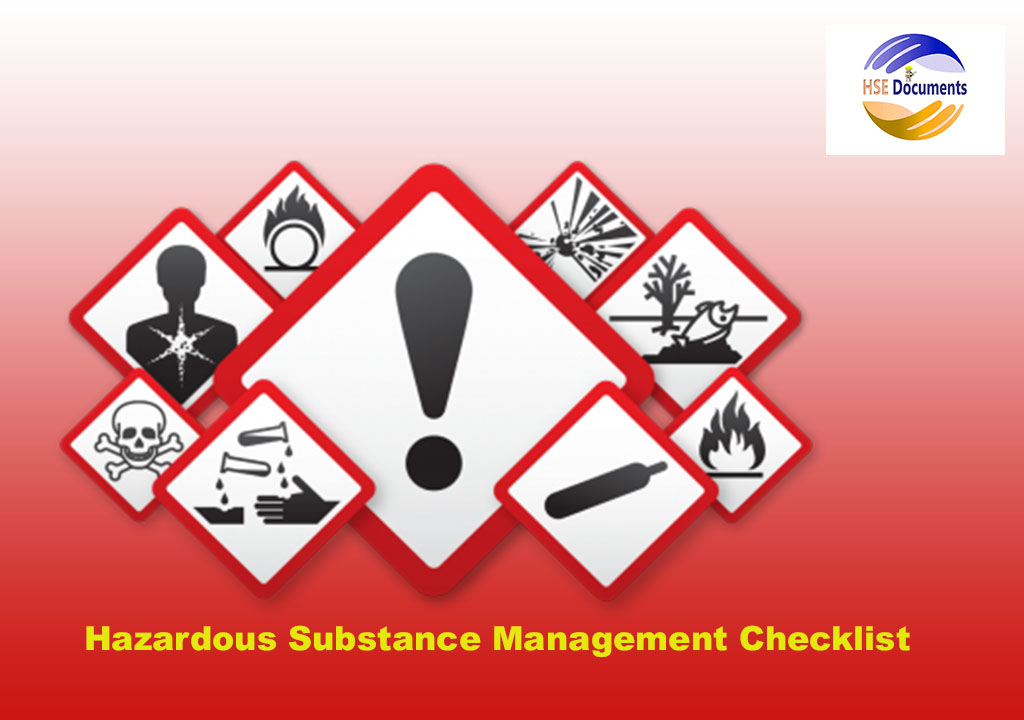 Hazardous Substances Management Systems Checklist HSE Documents
