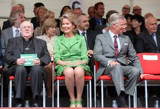  King Philippe and Queen Mathilde  Attend Hanswijk Cavalcade