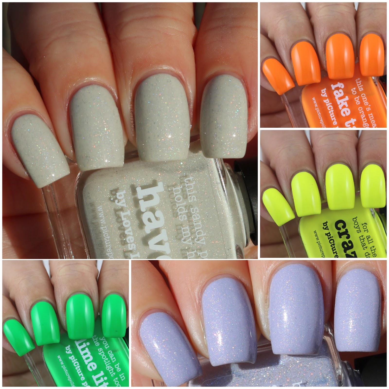 Olivia Jade Nails Picture Polish New Collaborations & Neon Polishes