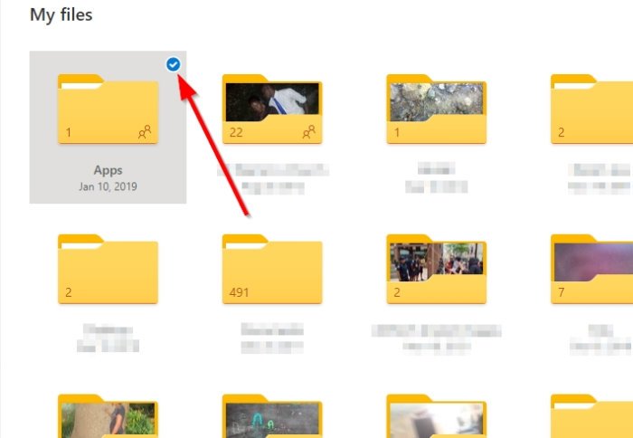 Как поделиться файлом или папкой в ​​OneDrive
