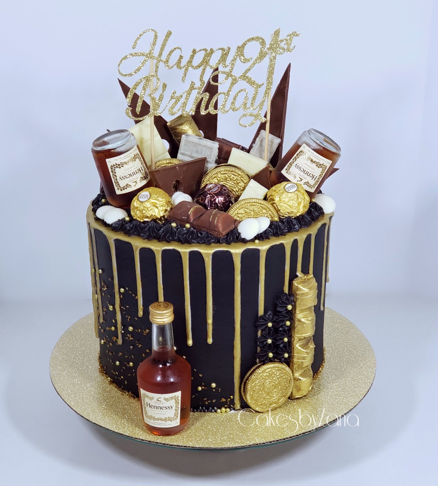 Cakes By Zana 21st Birthday Drip Cake