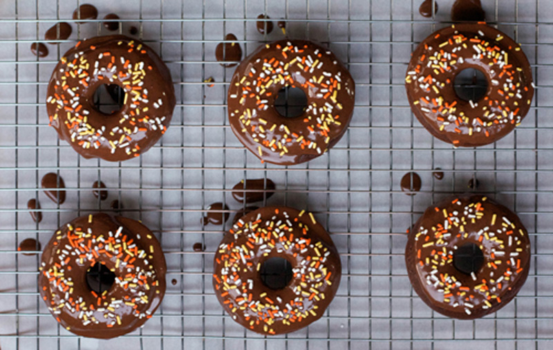 A Less Processed Life What's Baking Baked Crème Brûlée Stout Donuts