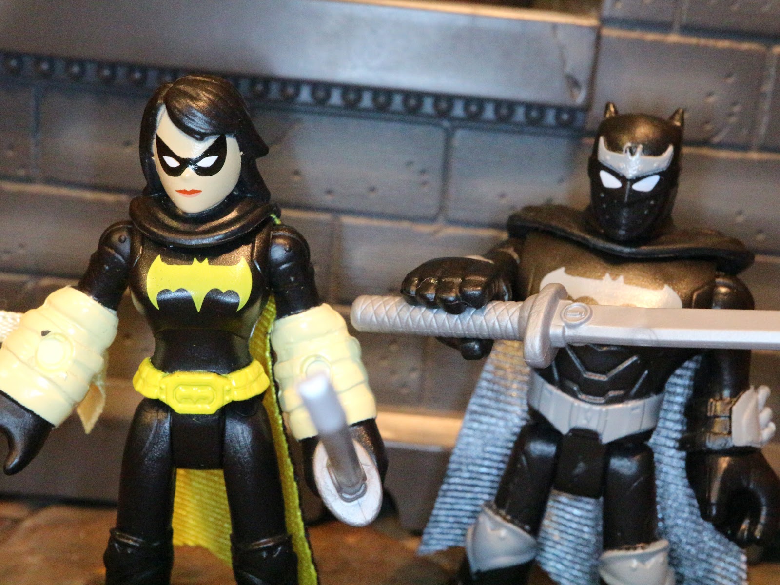 Lot 2 Fisher-Price Imaginext DC Super Friends Action Figures batgirl batman toys 