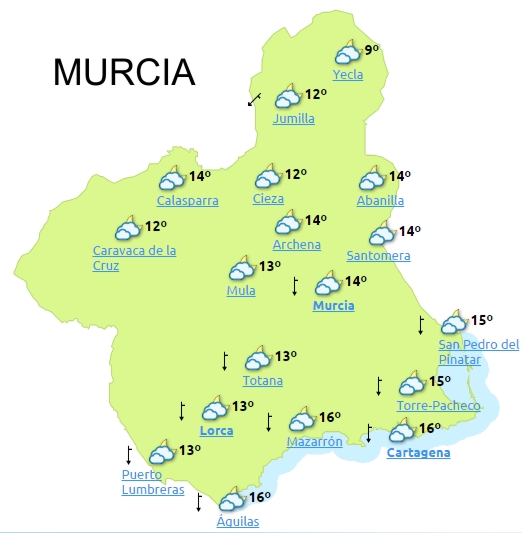 El tiempo en Murcia