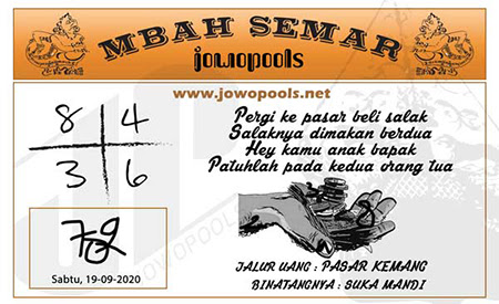 Syair Sgp Hari Ini 19 September 2020