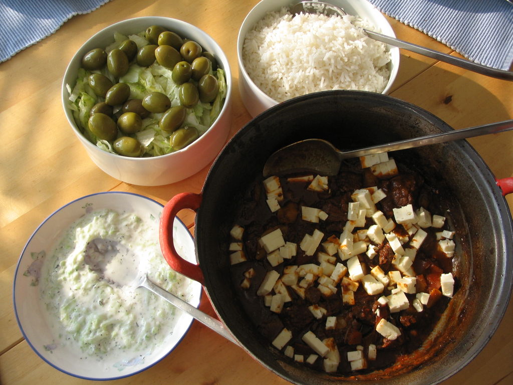 Тематический ужин в греческом стиле