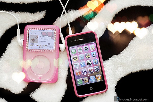 Cellphone, ipod, pink, apple