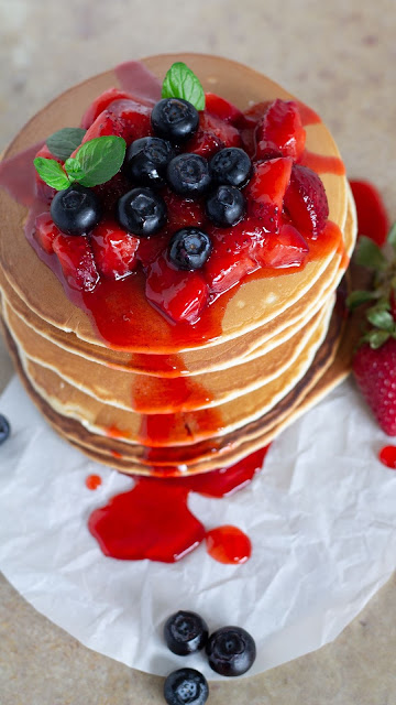 Wallpaper breakfast, dessert, pancakes, pastries, berries, fruits