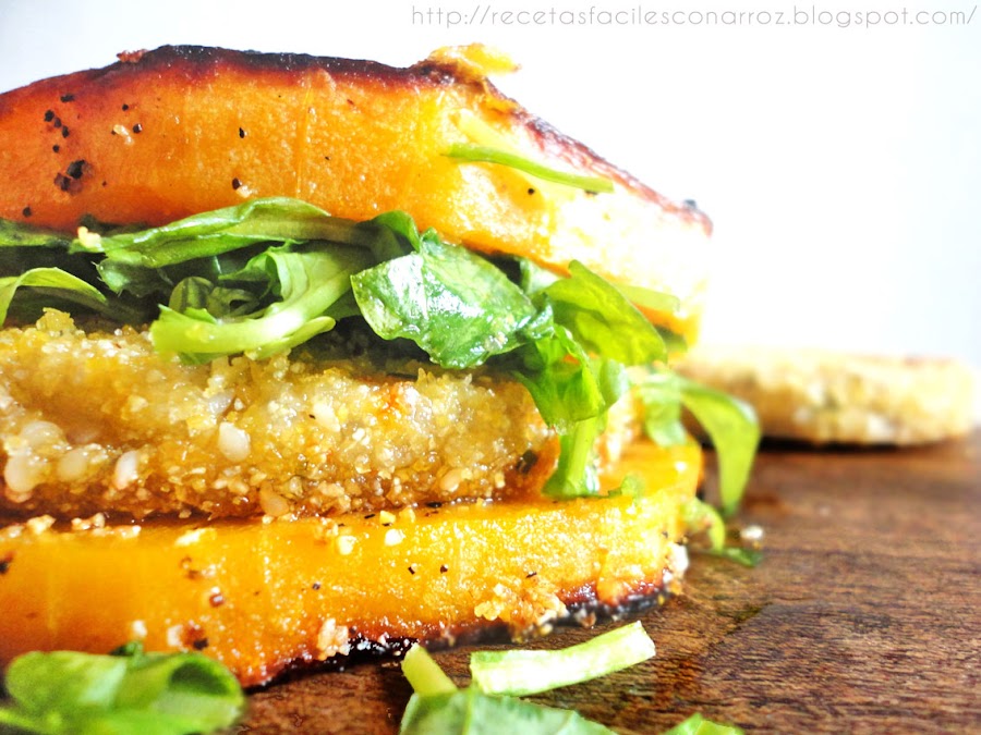 milanesas de soja y arroz integral