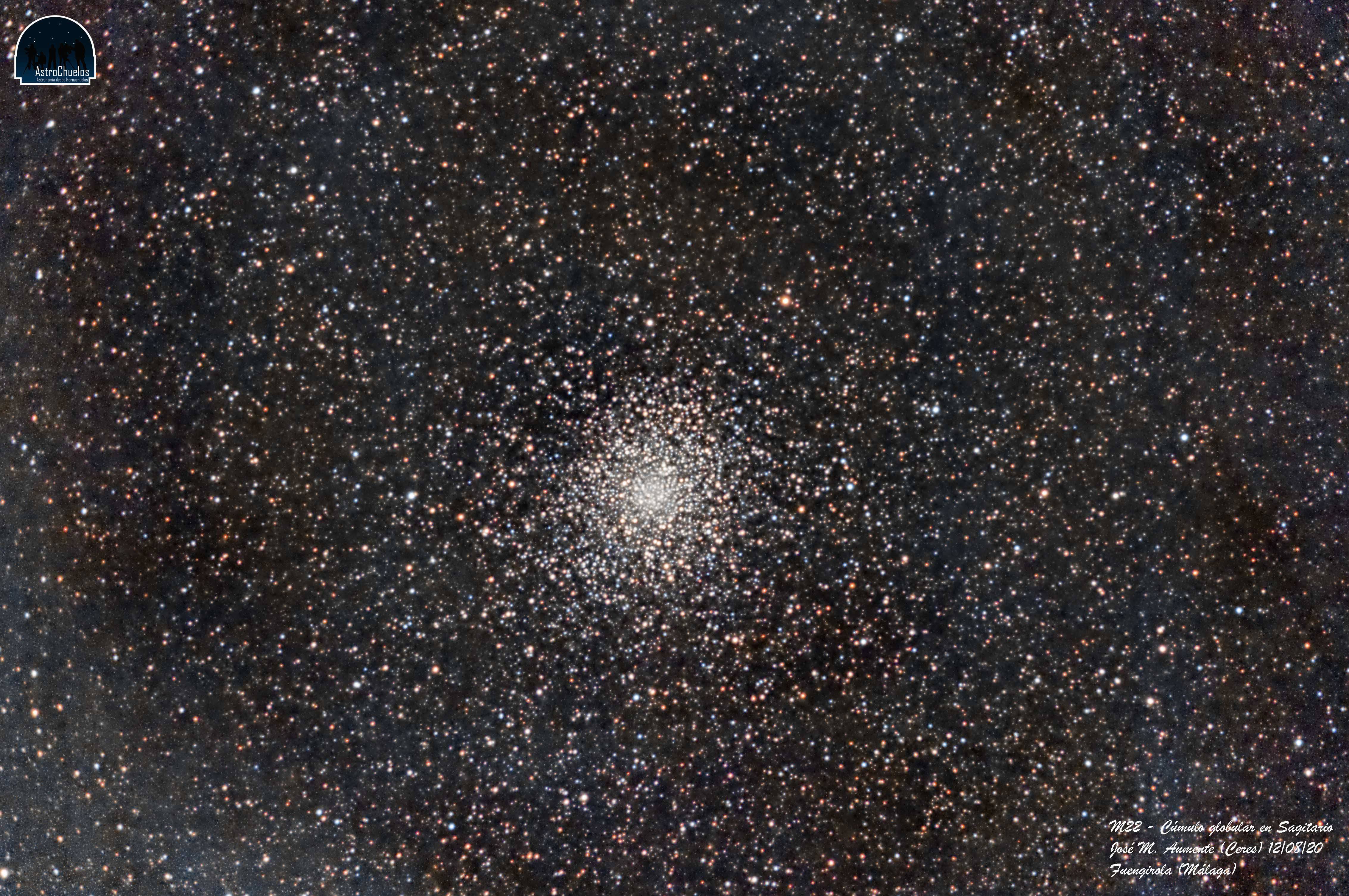 AstroChuelos M22 Cúmulo globular en Sagitario
