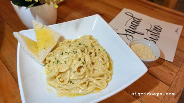 Squad Bistro - Bacolod restaurants - pasta Alfredo