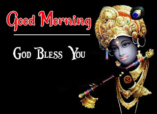 good morning images with god krishna