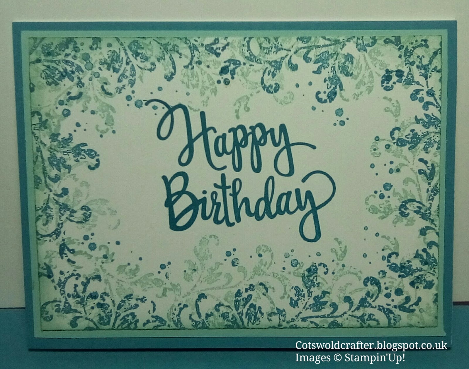 Cotswold Crafter Quick and Easy stamped card
