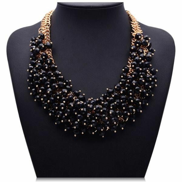 Crystal beads necklace designs