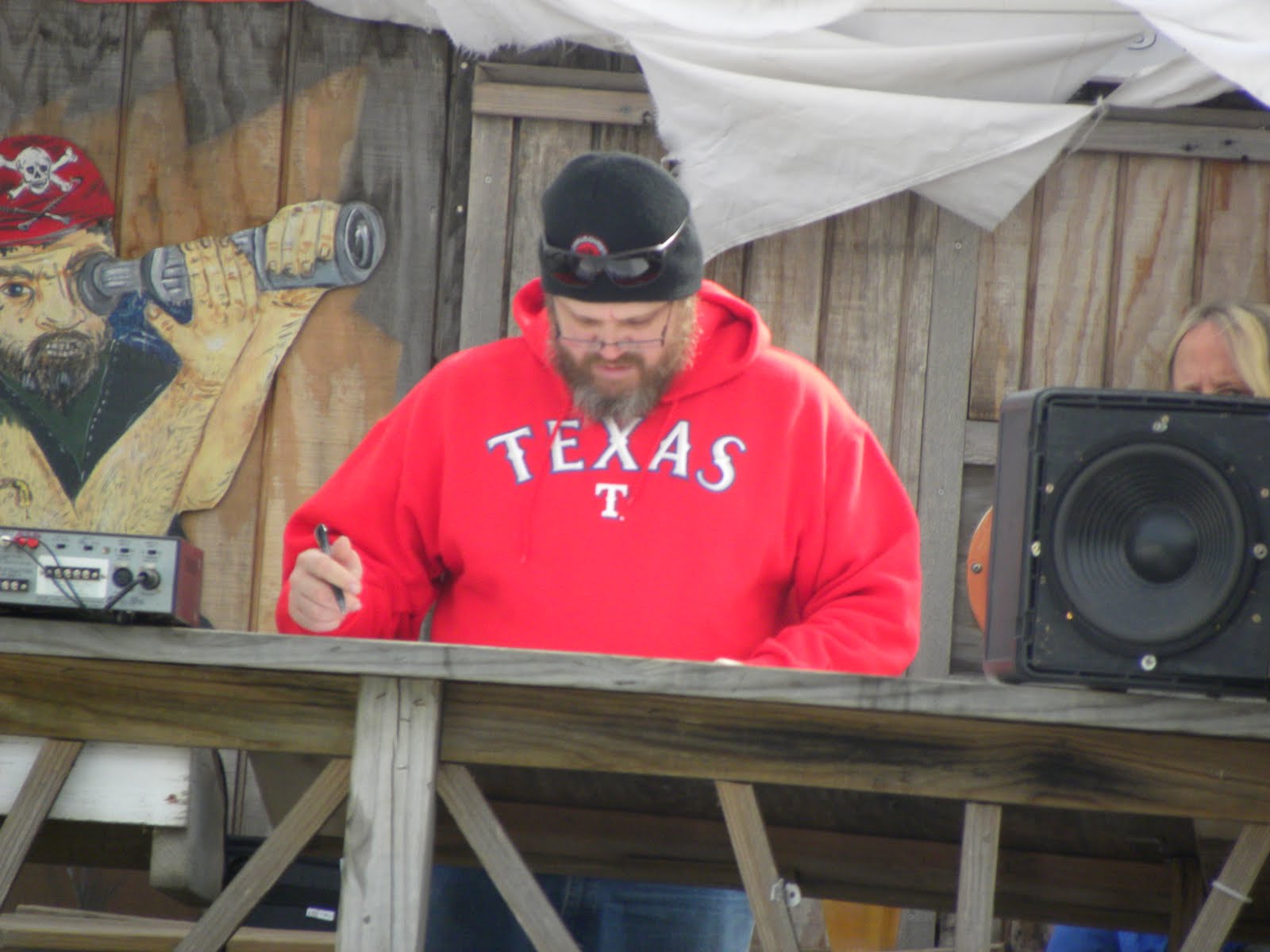Looking Out the Rear Window Belt Sander Races