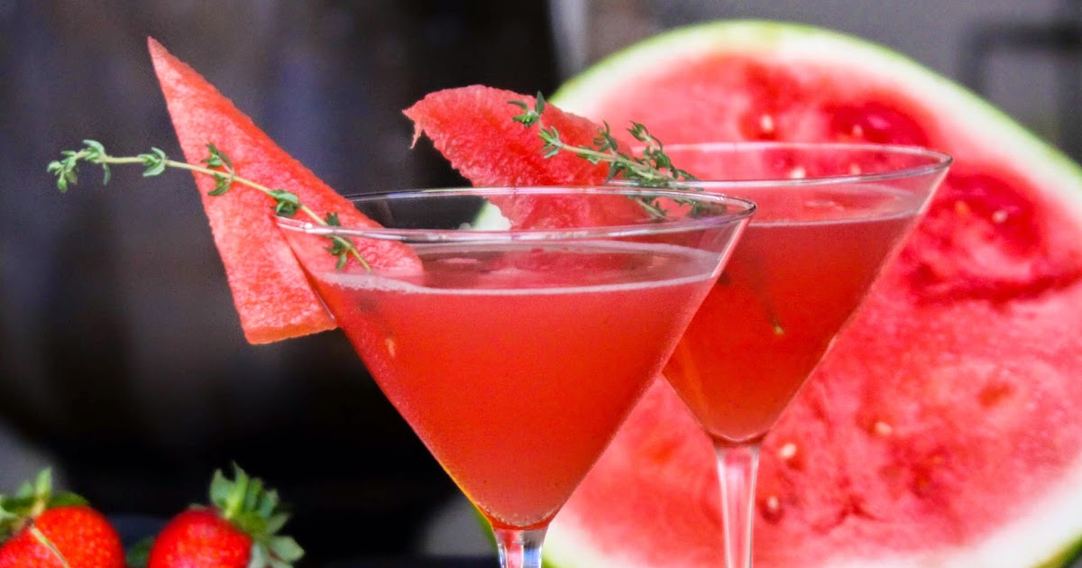 Menu Musings of a Modern American Mom Watermelon Thyme Martini