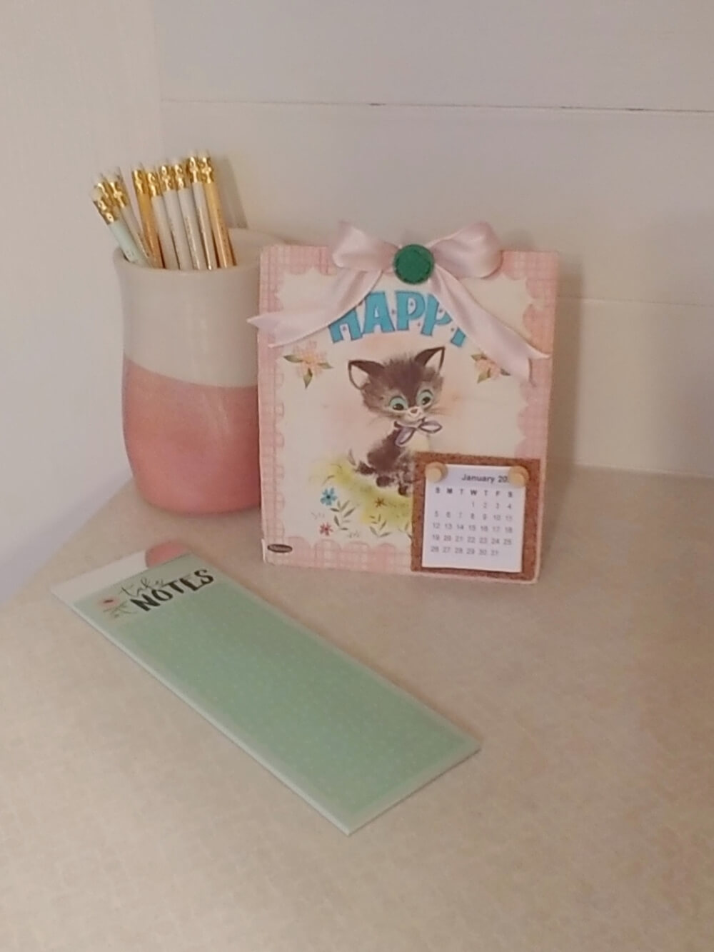 Upcycled Children's Book Calendar