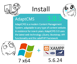 Install AdaptCMS 3.0.3 PHP CMS  on Windows 7 tutorial