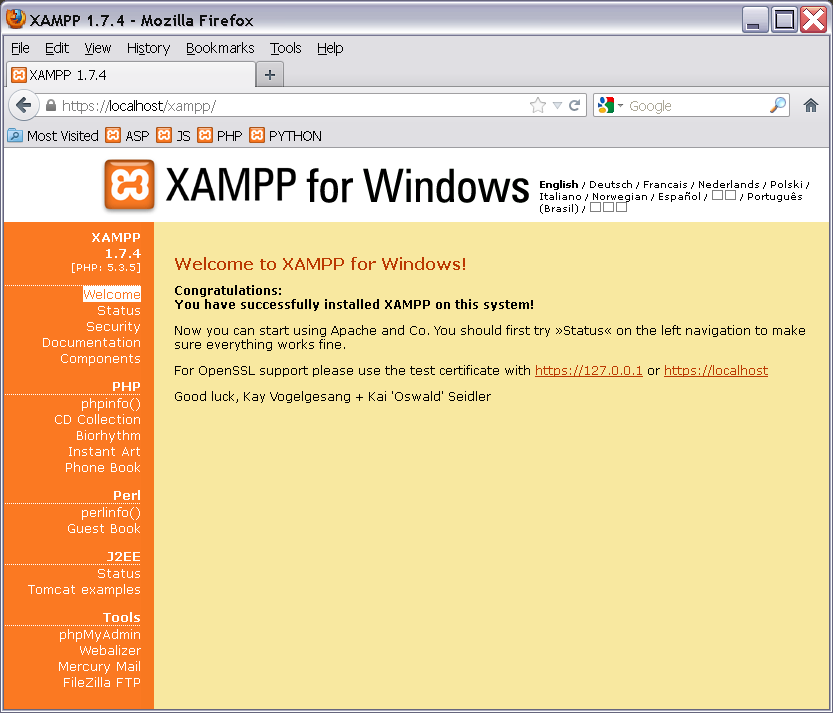 XAMPP. XAMPP download. XAMPP Official site.