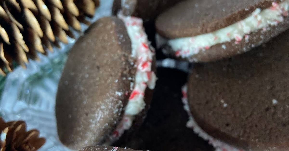 Chocolate Candy Cane Sandwich Cookies Fashion meets Food